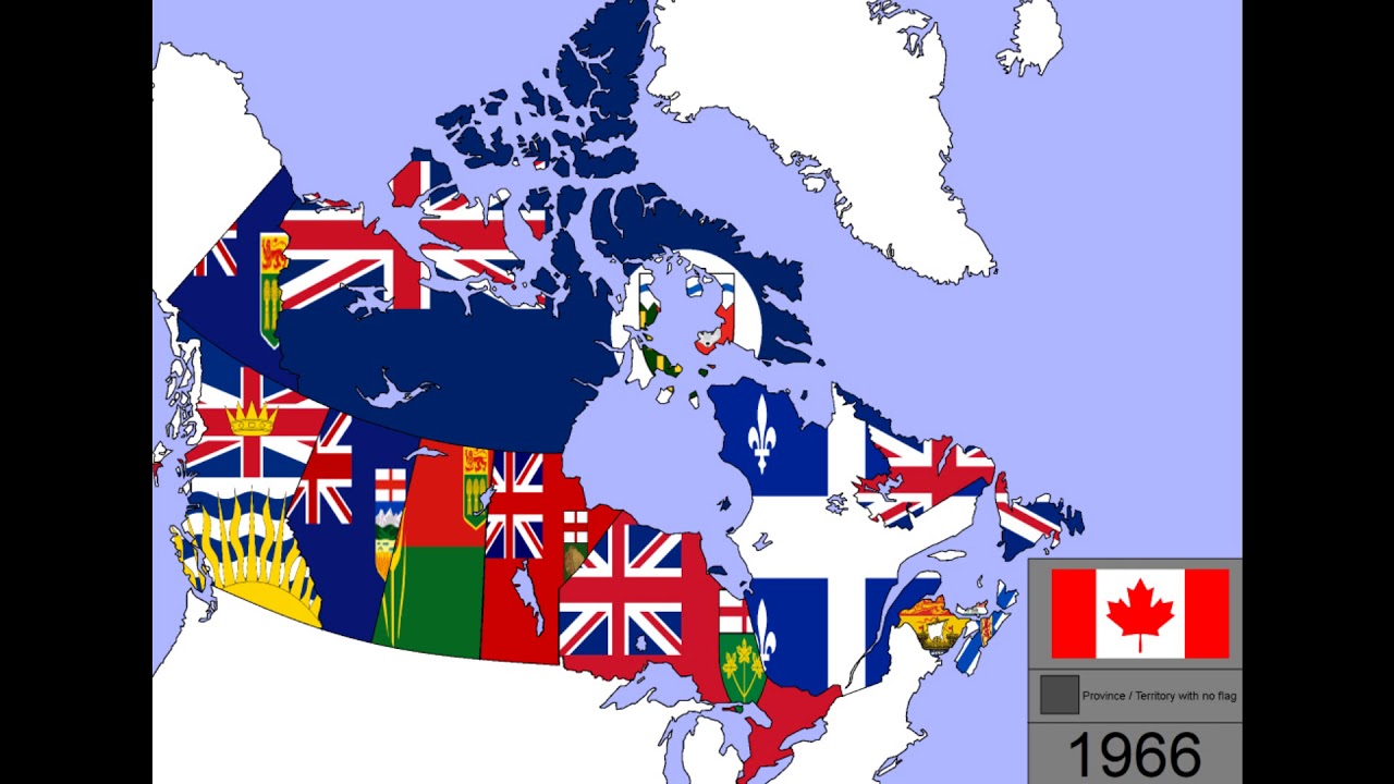 Evolution of Canadian Province & Territory Flags (1867 - 2018)