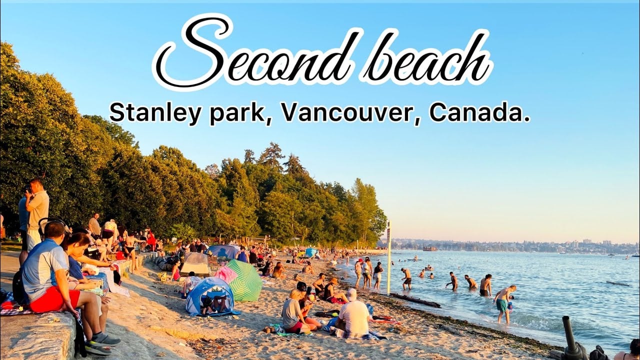 Second beach in Stanley park/ Stanley park/ attraction in Vancouver/ second beach in Vancouver