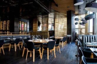 Elegant dining space in a top Quebec City restaurant
