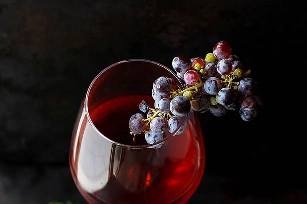 Elegant Wine Tasting Experience with Fresh Grapes