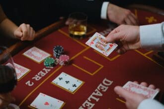 Players engaged in an intense online poker game in Canada.